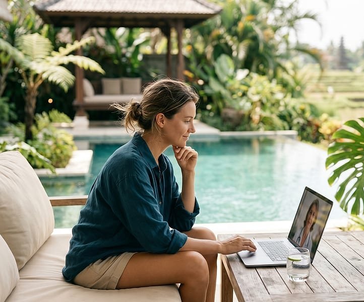 A video consultation from your Bali villa